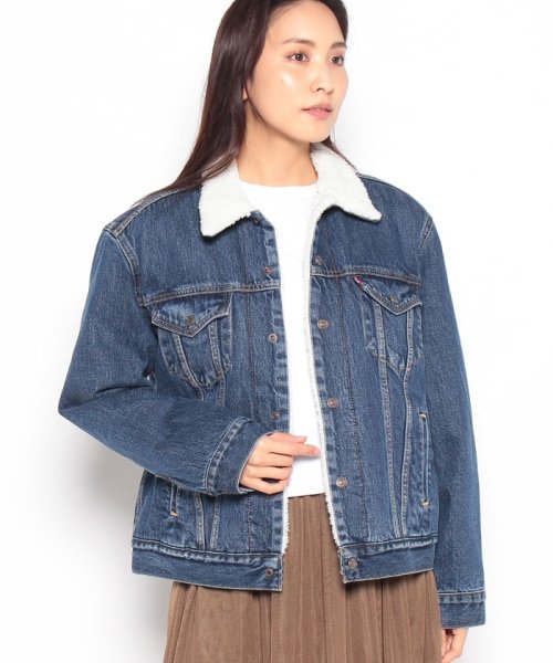 LEVI’S OUTLET(リーバイスアウトレット)/EX－BF SHERPA TRUCKER ROUGH AND TUMBLE/インディゴブルー