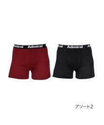 Admiral(アドミラル)/福助 公式 ボクサーブリーフ メンズ Admiral(アドミラル) ロゴ入りゴム 無地 2枚組 ar0－9001<br>M オフホワイト 紳士 男性 フクスケ /その他系1