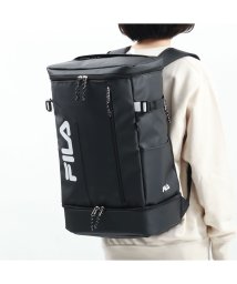 FILA(フィラ)/フィラ リュック FILA 35L B4 A4 軽量 撥水 ボックス型 シューズ収納 通学 通学リュック リュックサック PC収納 サイン 7763/ブラック