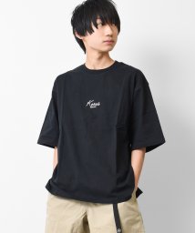 KENES GRAFFITI(ケネスグラフィティ)/ロゴ刺繍Tシャツ/ブラック