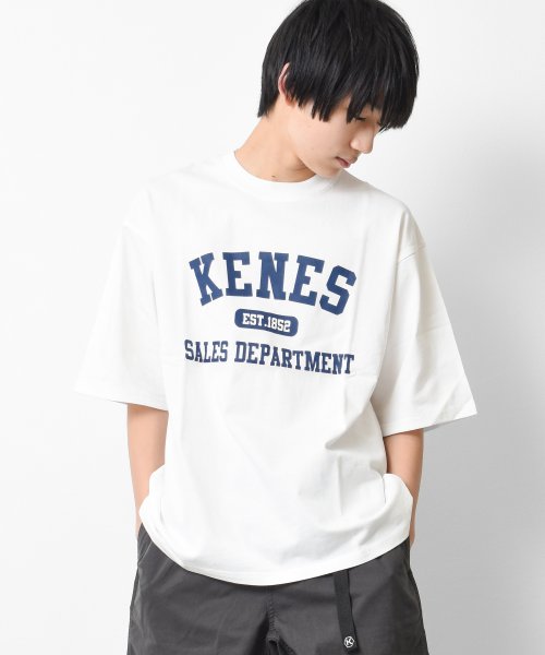 KENES GRAFFITI(ケネスグラフィティ)/アーチロゴプリントTシャツ/オフホワイト