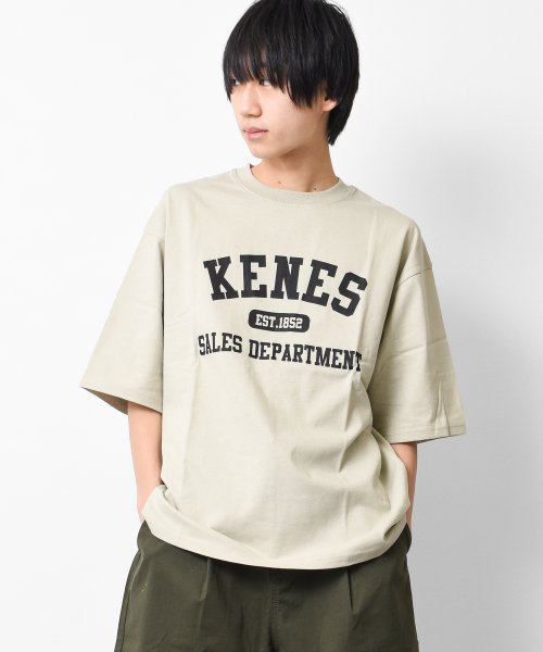 KENES GRAFFITI(ケネスグラフィティ)/アーチロゴプリントTシャツ/グレー