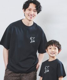 coen(コーエン（キッズ）)/【ユニセックス】スケボーコーエンベアプリントTシャツ/BLACK