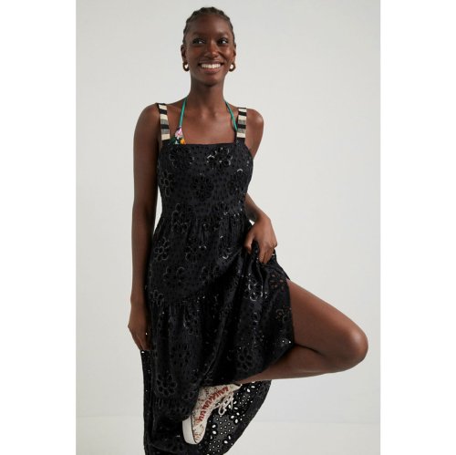 スイス刺繍 マキシワンピース デシグアル Desigual Magaseek