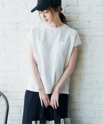 ikka(イッカ)/コットンUSA フレンチスリーブTシャツ/オフホワイト