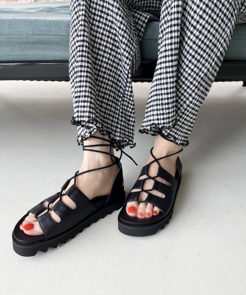 セール 22春夏新作 厚底レースアップサンダル オリエンタルトラフィック Oriental Traffic Magaseek