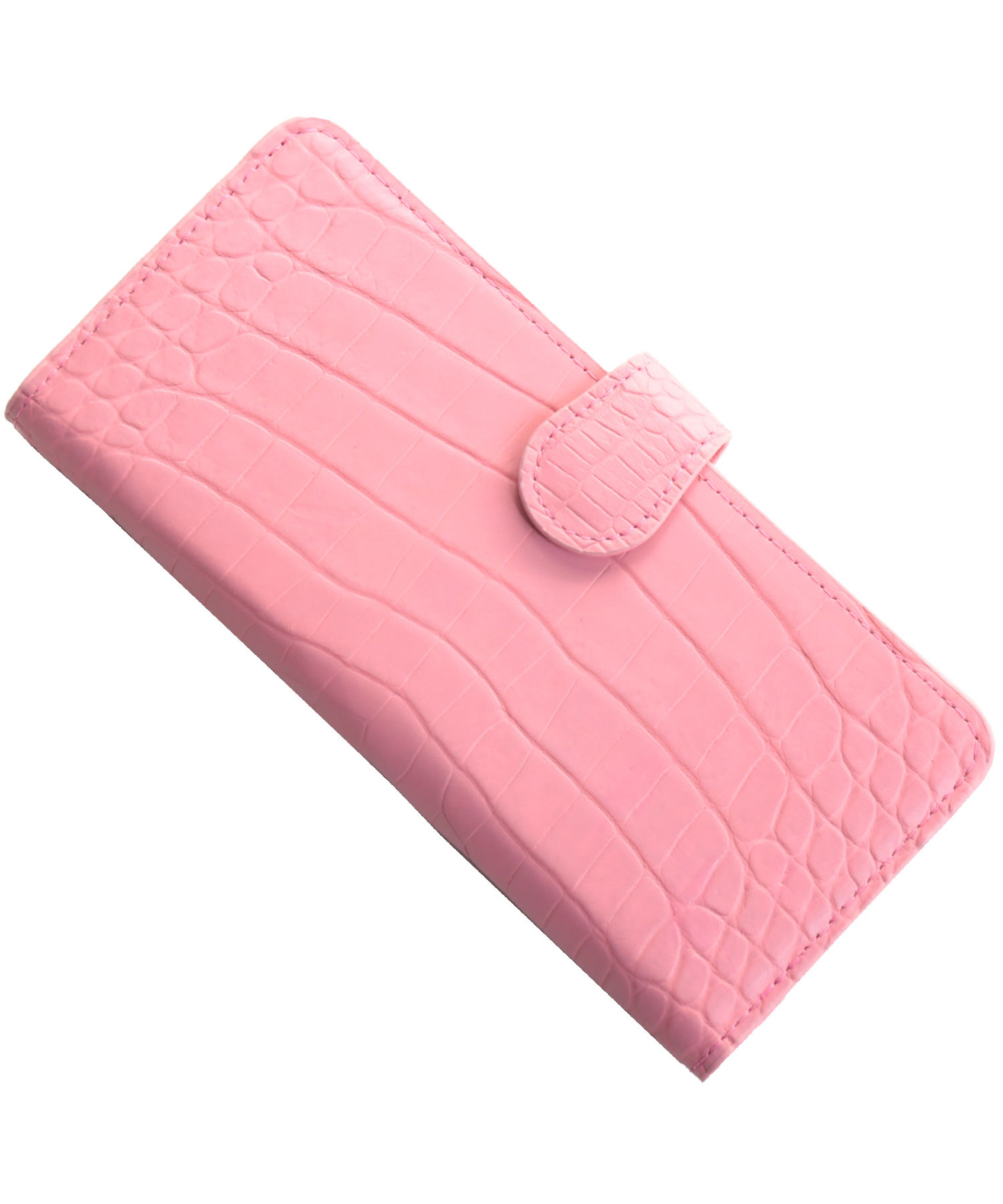 クロコダイルレザースマホケース手帳型 【オンライン ショッピング】