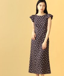 JILL by JILL STUART(ジル バイ ジル スチュアート)/ブラッシュポルカドットワンピース/ブラック