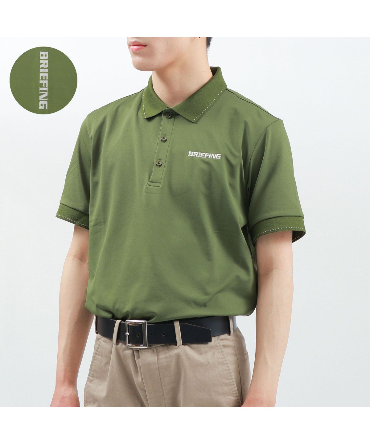 【日本正規品】 ブリーフィング ゴルフ ウェア BRIEFING GOLF MENS TOUR POLO ポロシャツ 速乾 ストレッチ  BBG221M02