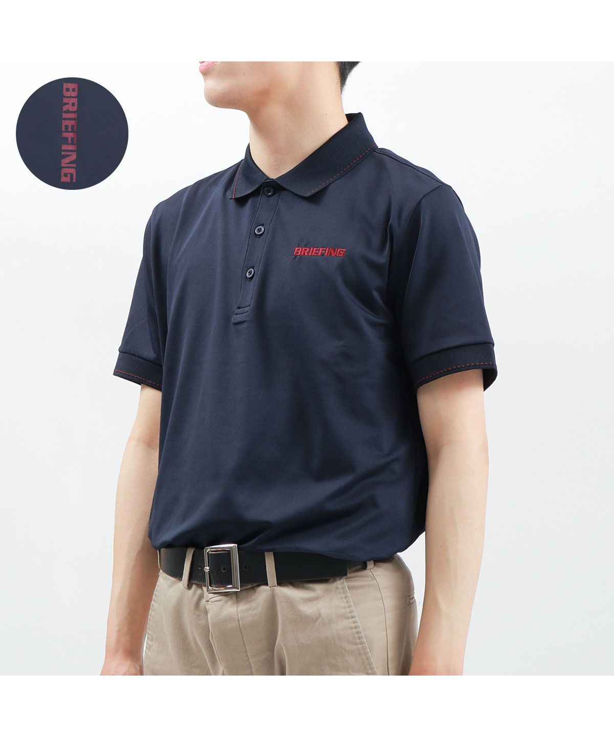 【日本正規品】 ブリーフィング ゴルフ ウェア BRIEFING GOLF MENS TOUR POLO ポロシャツ 速乾 ストレッチ  BBG221M02