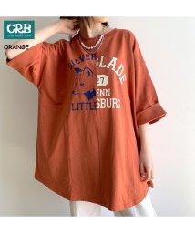 CRB(シーアールビー)/ドッキングロゴチュニック/オレンジ