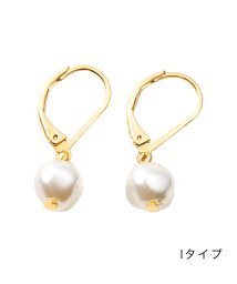 cream dot(クリームドット)/選べる9type 艶めくバロックパール風ピアス/ゴールド系8