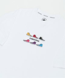 ikka(イッカ)/CONVERSE コンバース 6シューズTシャツ/ホワイト