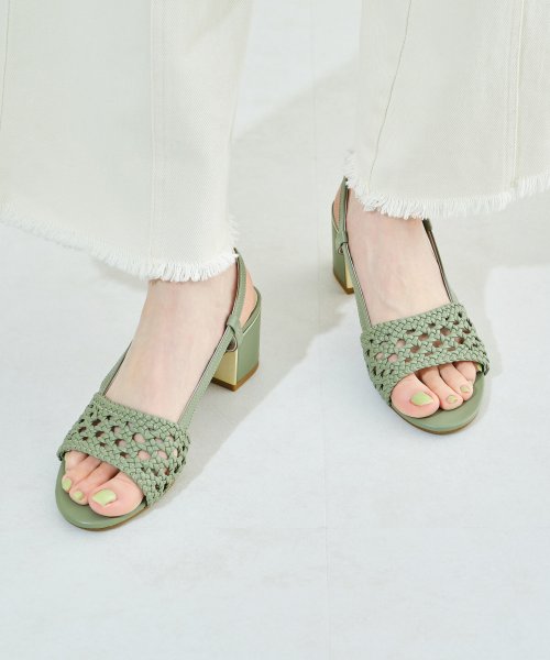 セール 22春夏新作 メッシュメタリックラインヒールサンダル 224 ダブルエー オリエンタルトラフィック Wa Oriental Traffic Magaseek