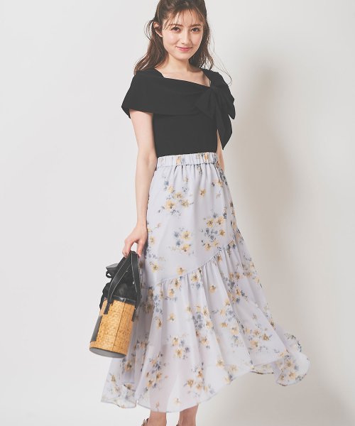 水彩花柄スカート トランテアン ソン ドゥ モード 31 Sons De Mode Magaseek