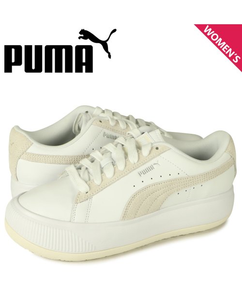 Puma プーマ スウェード マユ ミックス ウィメンズ スニーカー レディース 厚底 Suede Mayu Mix Wmns ホワイト 白 プーマ Puma Magaseek