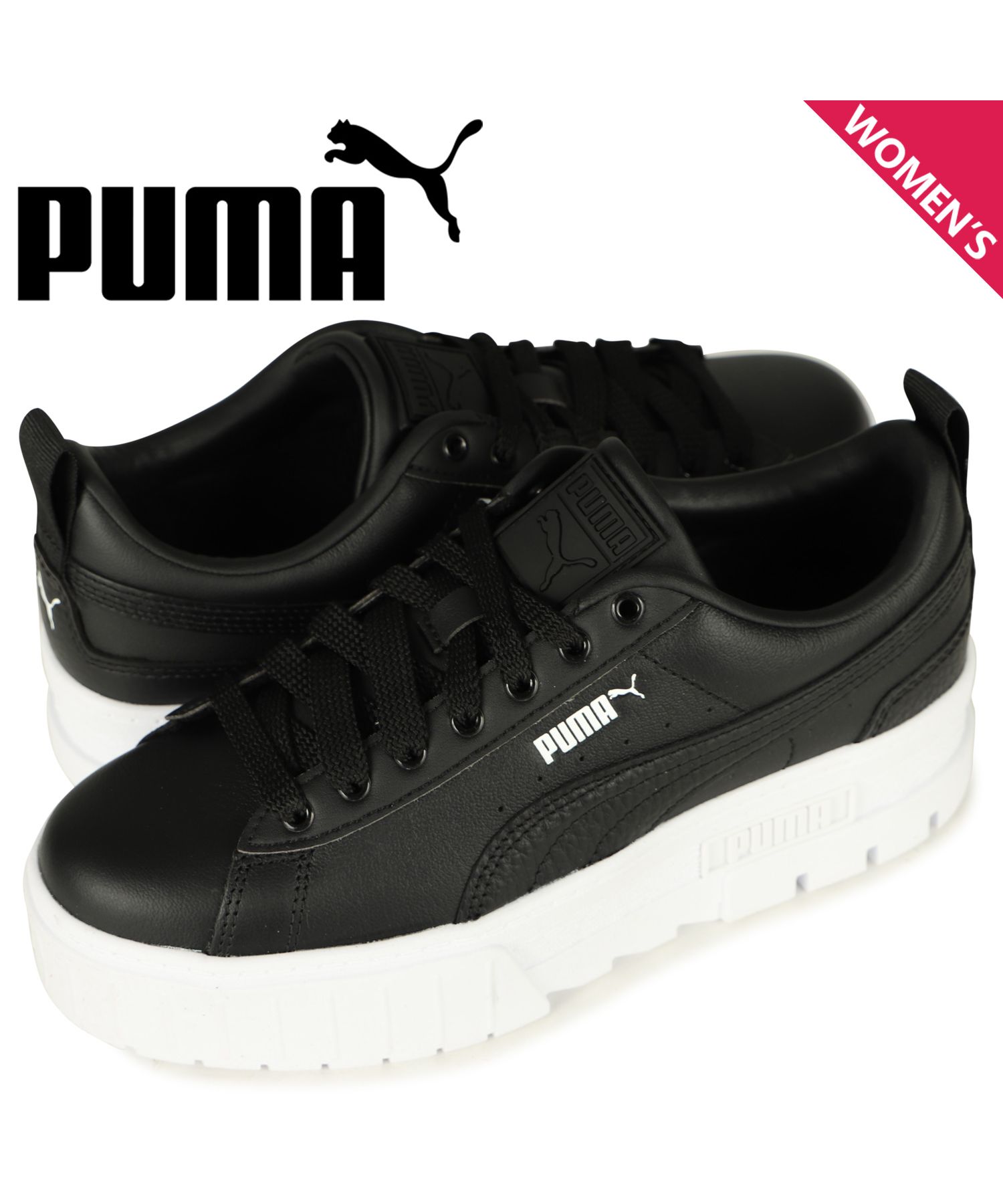 PUMA プーマ メイズ クラシック スニーカー レディース 厚底 WMNS MAYZE CLASSIC ブラック 黒 384209－03