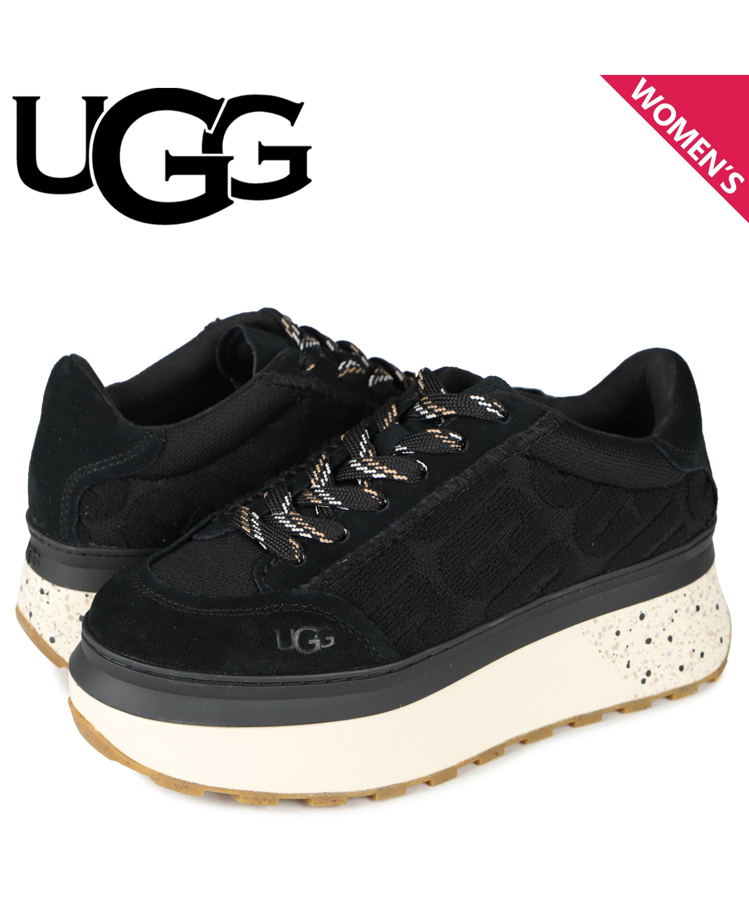 完売品 UGG 厚底スニーカー W MARIN LACE LOGO 25センチ少し甲高と思い