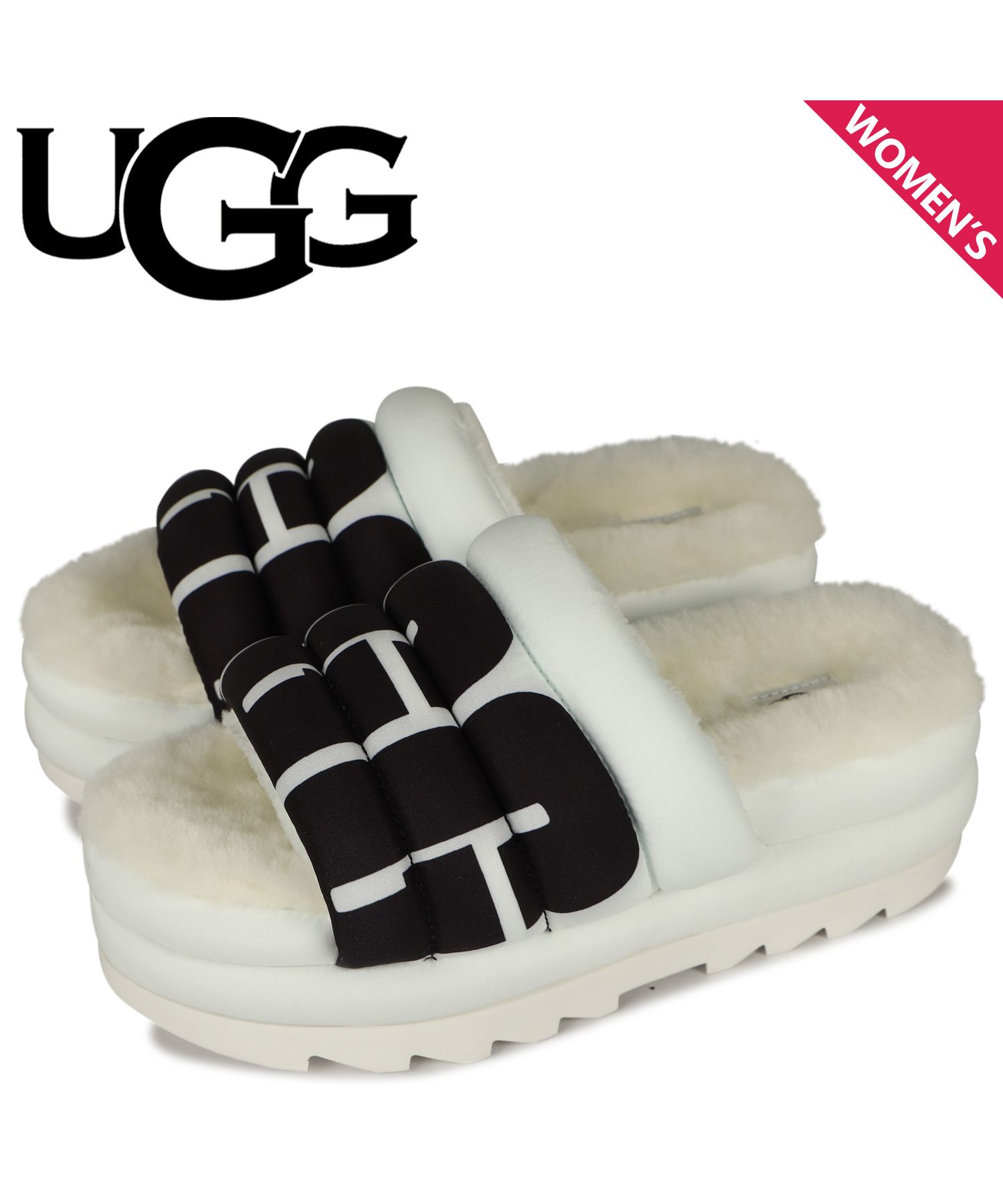 【美品】UGG マキシスライド ブラック 24