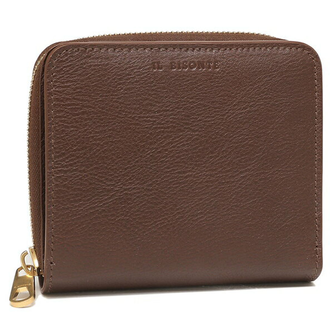イルビゾンテ 二つ折り財布 コンパクト財布 ブラウン メンズ