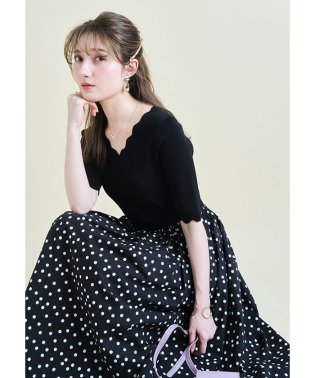 Apuweiser-riche/スカラＶネックドッキングワンピース/504649013