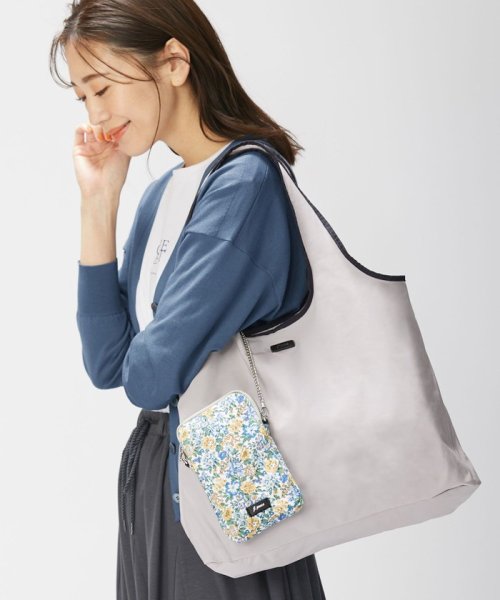 J.PRESS LADIES(J．プレス　レディス)/【セットアイテム】LIBERTYスマホポシェット＆ポケッタブルエコバッグ/ブルー系5