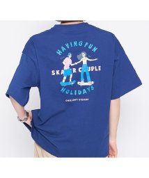 Spiritoso(スピリトーゾ)/スケーター刺繍Tシャツ/ネイビー