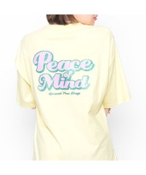 Spiritoso/Peace Mind ラメプリントロゴTシャツ/504650211