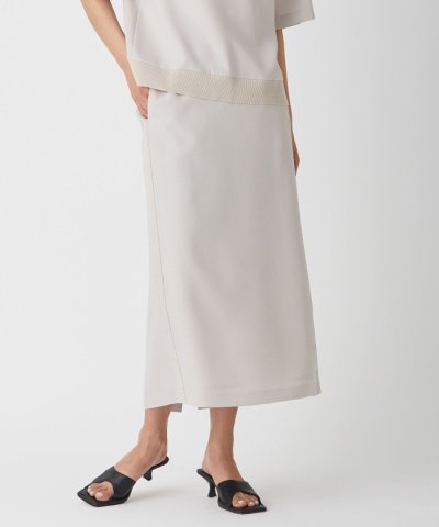 【WEB限定カラーあり・洗える】 FluidBackSatin スカート