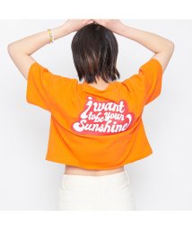 Spiritoso(スピリトーゾ)/ポップカラークロップドTシャツ/オレンジ