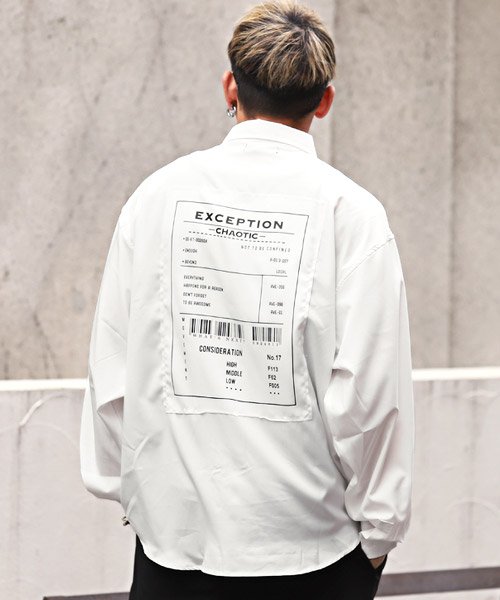 バック貼り付けプリントbigシャツ 長袖シャツ メンズ シャツ バックプリント ビッグシルエット ラグスタイル Luxstyle Magaseek バック貼り付けプリントbigシャツ 長袖シャツ メンズ シャツ バックプリント ビッグシルエット ラグスタイル Luxstyle Magaseek