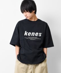 KENES GRAFFITI(ケネスグラフィティ)/フロントロゴプリントTシャツ/ブラック