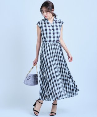 JUSGLITTY/プリーツシャツワンピース/504652403