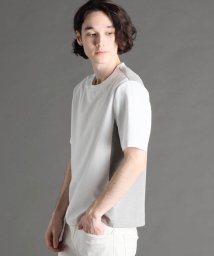 MONSIEUR NICOLE(ムッシュニコル)/モクロディ パネルカラーTシャツ/09ホワイト