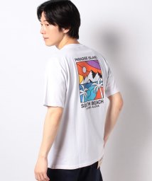 STYLEBLOCK(スタイルブロック)/半袖イラストプリントTシャツ/Eホワイト