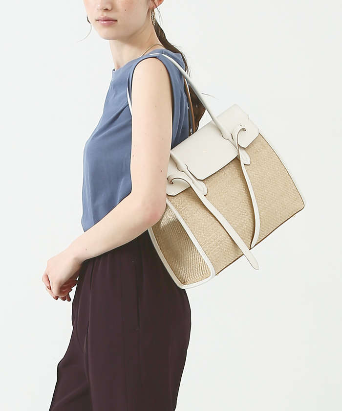 Reles/レザー×異素材 ツイストショルダー２WAY SUMMER BAG(504649399