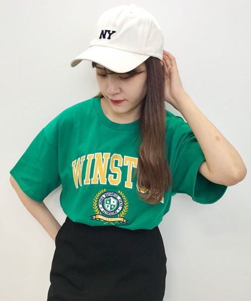 セール カレッジロゴ半袖tシャツ イング Ingni Magaseek