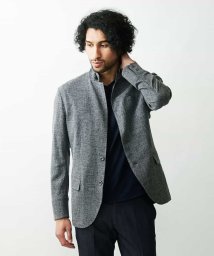 MICHEL KLEIN HOMME(ミッシェルクランオム)/シャンブレーコンバーチブルジャケット/ブラック（94）