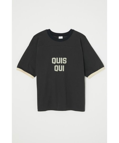 moussy(マウジー)/NUMBER Tシャツ/L/BLK1