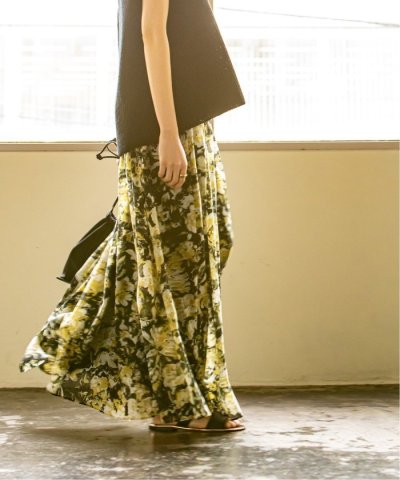 NOBLE／《追加》シアーフラワープリントマキシスカート 2／504653995