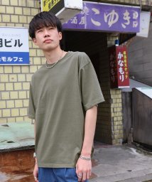 ZIP FIVE(ジップファイブ)/無地Tシャツ/カーキ