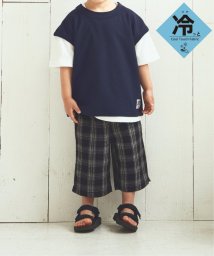 ikka kids(イッカ　キッズ)/【キッズ】【冷感】パナマハーフパンツ A（100〜160cm）/ブラック