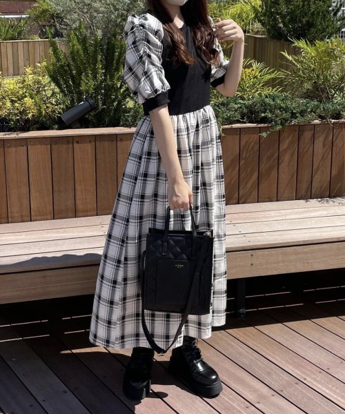 セール リブ チェックドッキングワンピース オリーブデオリーブ Olive Des Olive Magaseek セール リブ チェックドッキングワンピース オリーブデオリーブ Olive Des Olive Magaseek