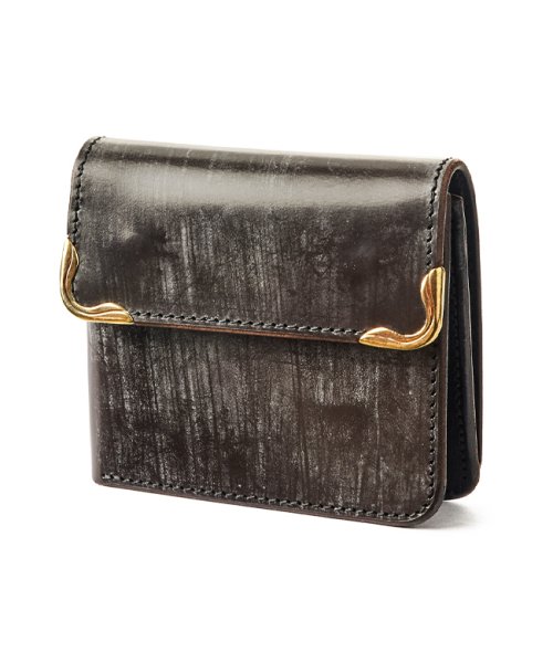 クランプ 財布 二つ折り財布 ミニ財布 ミニウォレット メンズ レディース ブランド ブライドルレザー 本革 Box型小銭入れ ボックス型 クランプ Cramp Magaseek