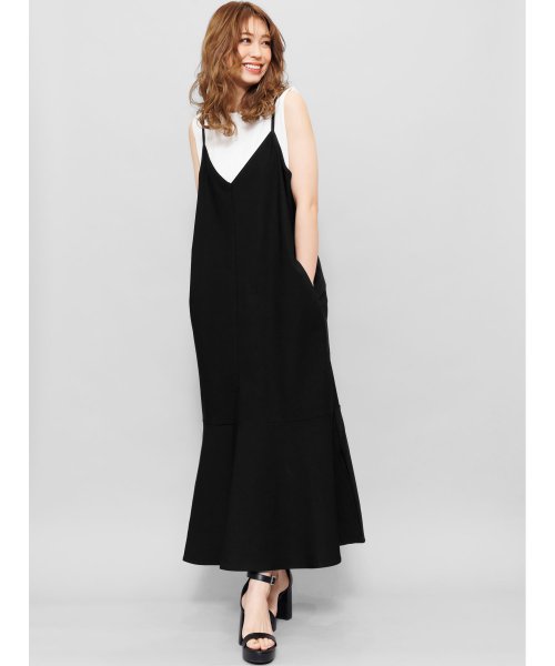 キャミワンピース レディース マキシ丈 ロング丈 スパンツイル ストレッチ素材 ミリアンデニ Mili An Deni Magaseek キャミワンピース レディース マキシ丈 ロング丈 スパンツイル ストレッチ素材 ミリアンデニ Mili An Deni Magaseek