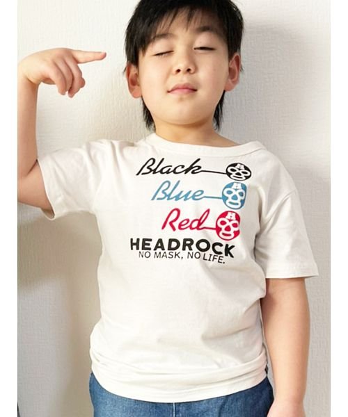 HEAD ROCK(ヘッドロック)/コットン100%、リブ部分コットン97%ポリウレタン3%/オフシロ