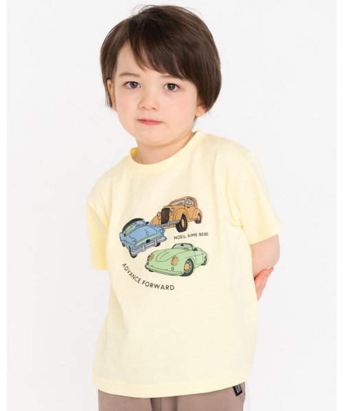 セール 車 プリント 天竺 Tシャツ 80 130cm ノイユ エーム べべ Noeil Aime Bebe Magaseek
