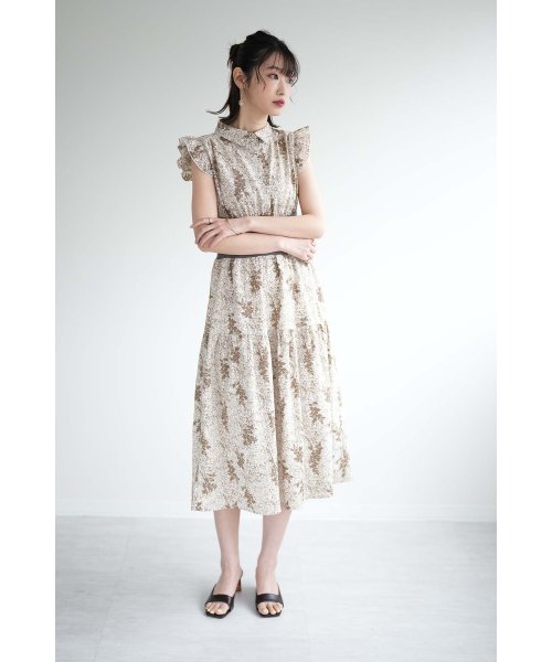 セール リブ切り替えフリルハイウエストワンピース Lily Chic Lily Chic Magaseek