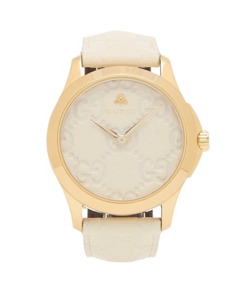 グッチ 時計 メンズ G タイムレス40mm クォーツ ホワイト Gucci Ya レザー グッチ Gucci Magaseek