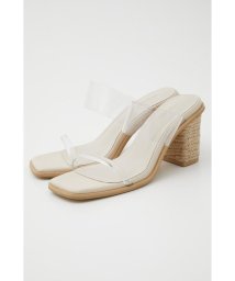 AZUL by moussy(アズールバイマウジー)/JUTE HEEL CLEAR SANDALS/BEG